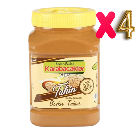 Karabacak Kepekli Tahin 930 gr (4 Adet)